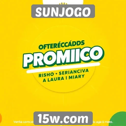 Plataforma SUNJOGO oferece promoções para novos usuários